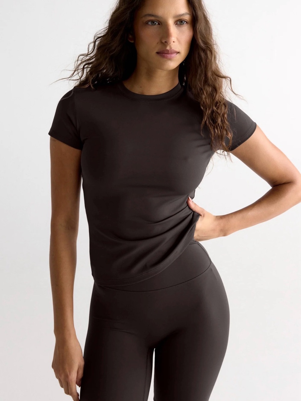 Ultimate Short Sleeve Top - Coffee Bean